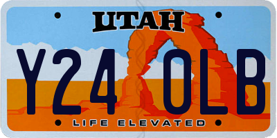 UT license plate Y240LB