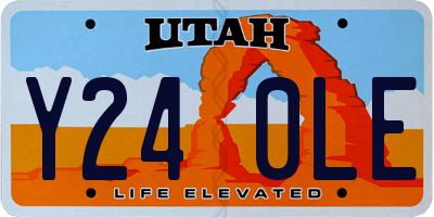 UT license plate Y240LE