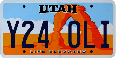 UT license plate Y240LI