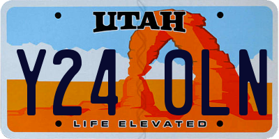 UT license plate Y240LN