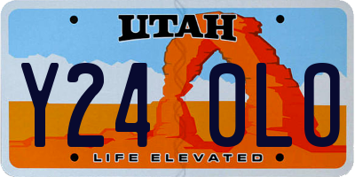 UT license plate Y240LO
