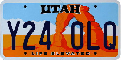 UT license plate Y240LQ