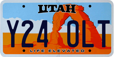 UT license plate Y240LT