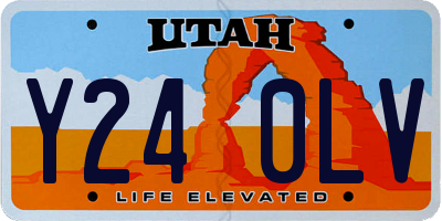 UT license plate Y240LV
