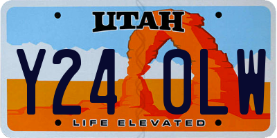UT license plate Y240LW