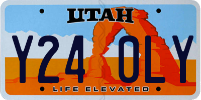 UT license plate Y240LY