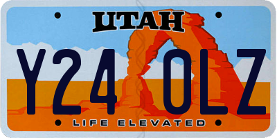 UT license plate Y240LZ
