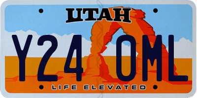 UT license plate Y240ML