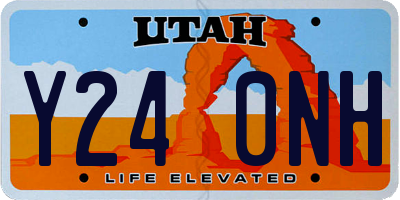 UT license plate Y240NH