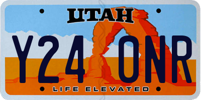 UT license plate Y240NR