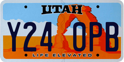 UT license plate Y240PB