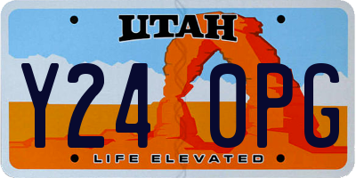 UT license plate Y240PG