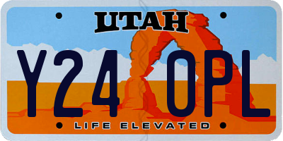UT license plate Y240PL