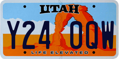 UT license plate Y240QW