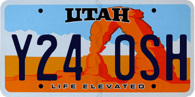 UT license plate Y240SH