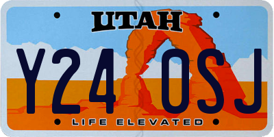 UT license plate Y240SJ