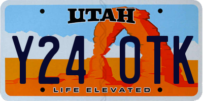 UT license plate Y240TK