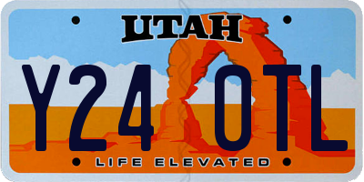 UT license plate Y240TL