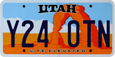 UT license plate Y240TN