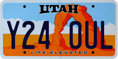 UT license plate Y240UL