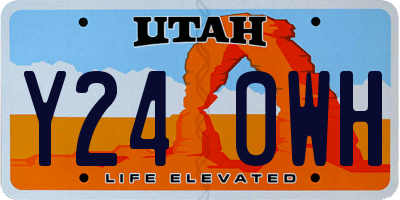 UT license plate Y240WH