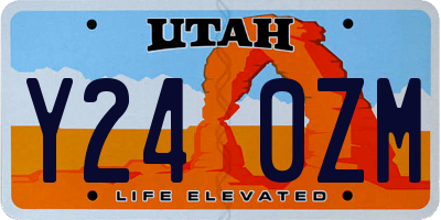 UT license plate Y240ZM