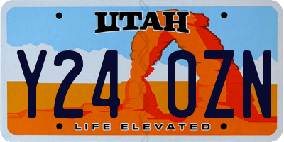 UT license plate Y240ZN