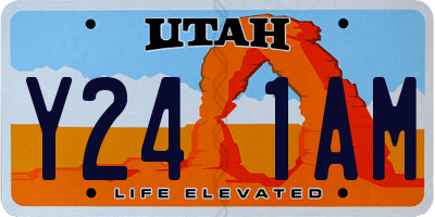 UT license plate Y241AM