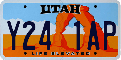 UT license plate Y241AP