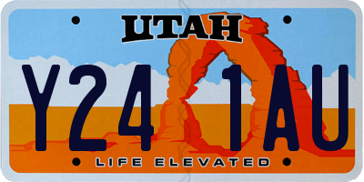 UT license plate Y241AU