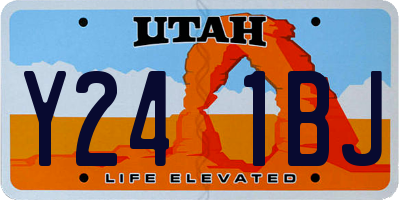 UT license plate Y241BJ