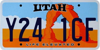 UT license plate Y241CF
