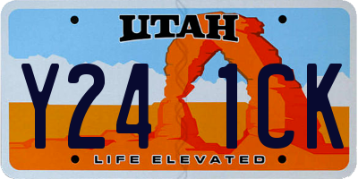 UT license plate Y241CK