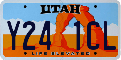UT license plate Y241CL