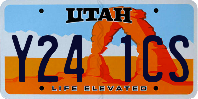 UT license plate Y241CS