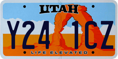 UT license plate Y241CZ