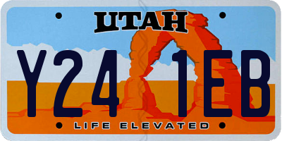 UT license plate Y241EB