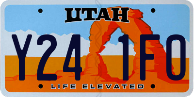 UT license plate Y241FO