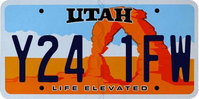 UT license plate Y241FW