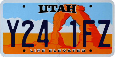 UT license plate Y241FZ
