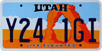 UT license plate Y241GI