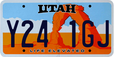 UT license plate Y241GJ