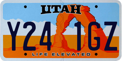 UT license plate Y241GZ