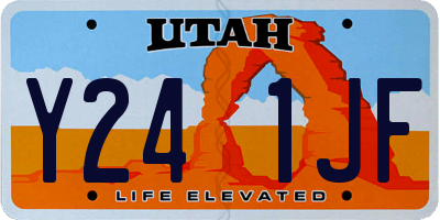 UT license plate Y241JF