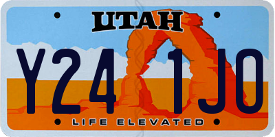 UT license plate Y241JO