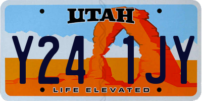 UT license plate Y241JY