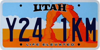 UT license plate Y241KM