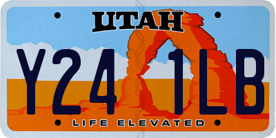 UT license plate Y241LB