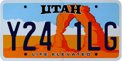UT license plate Y241LG