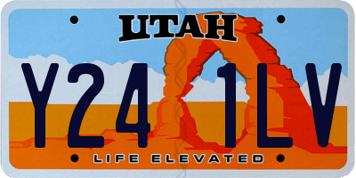 UT license plate Y241LV